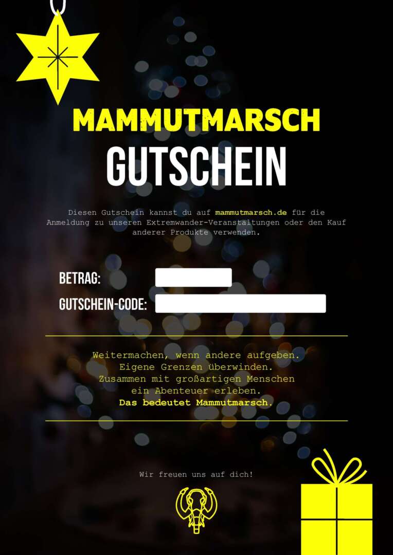 Mammutmarsch Geschenkgutschein – Bild 3
