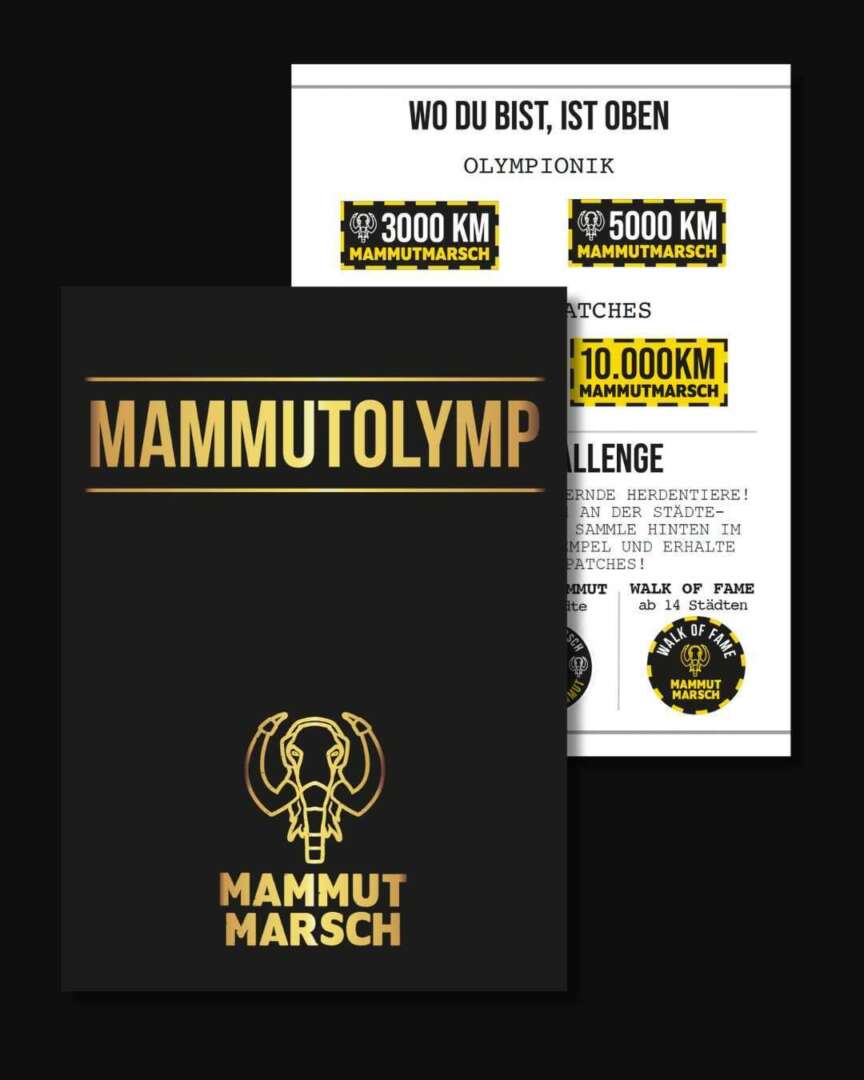 Mammutmarsch-Stempelheft: Jetzt gibt es eine Erweiterung (Mammutolymp)