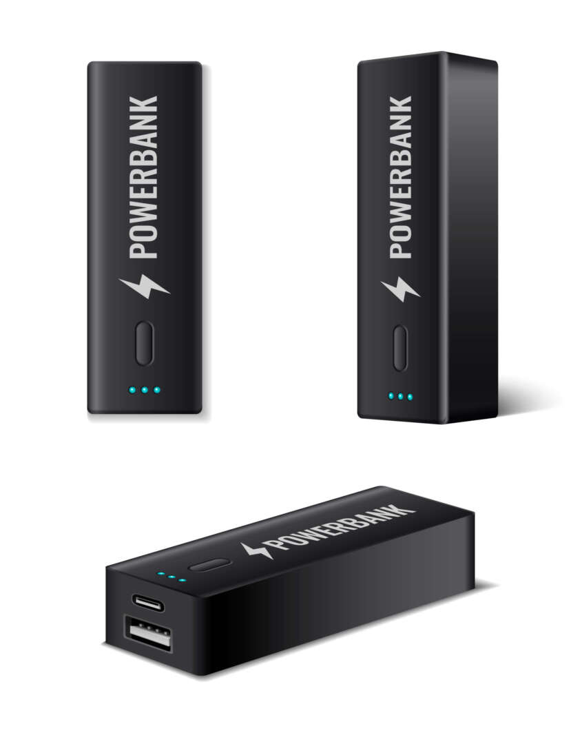 Wichtiges Wander-Gadget: Eine Powerbank, um Smartphone und Stirnlampe zu laden
