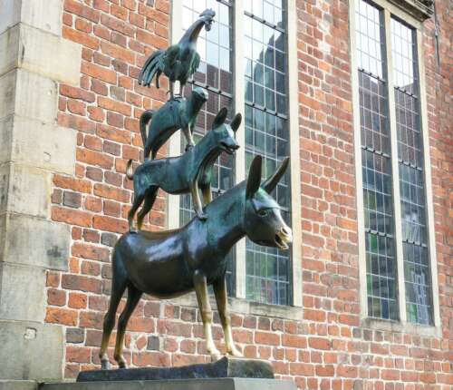 Die Bremer Stadtmusikanten: Bekanntes Wahrzeichen in Bremen