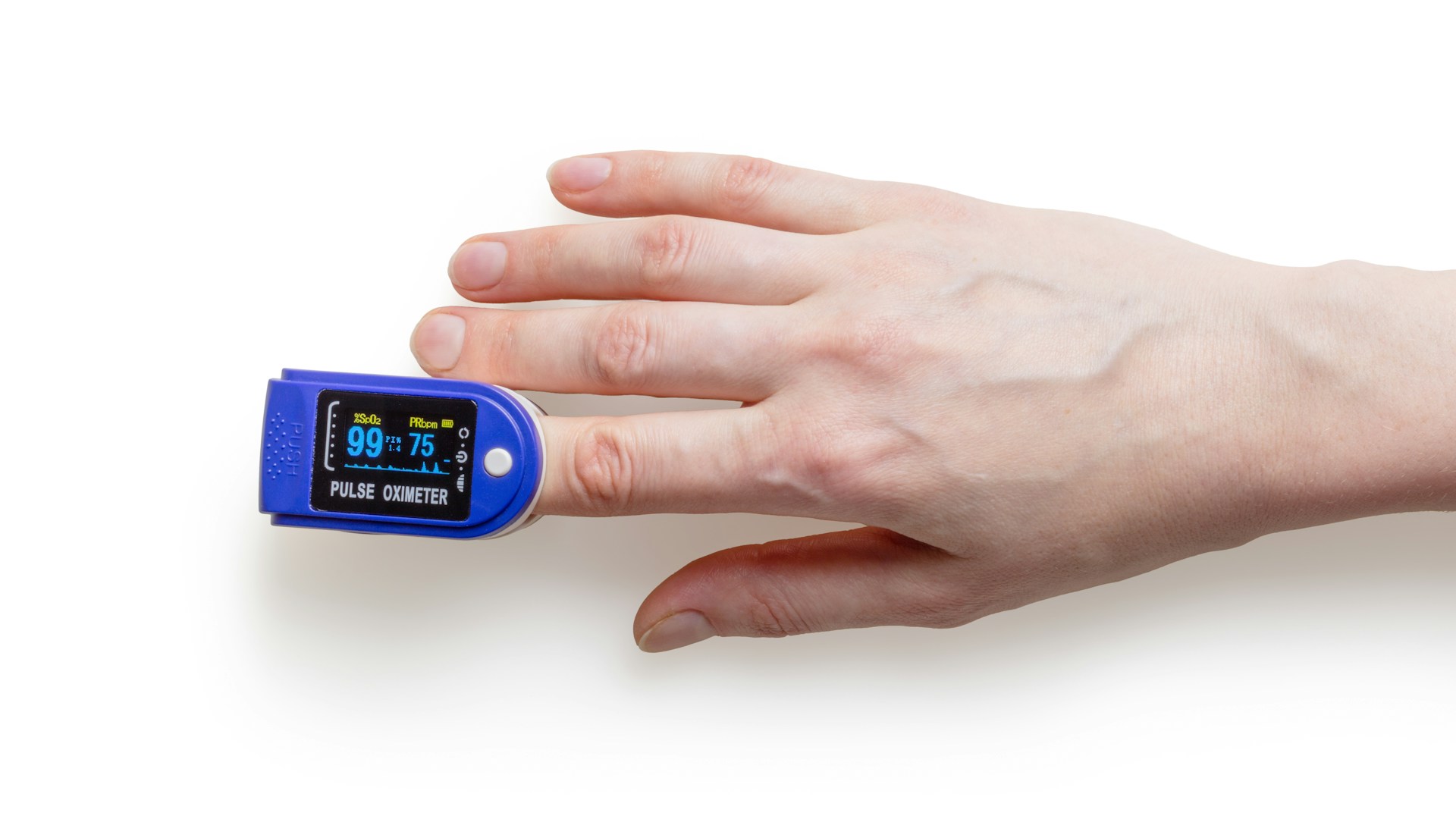 Pulsmessung mit einer Methode über den Finger