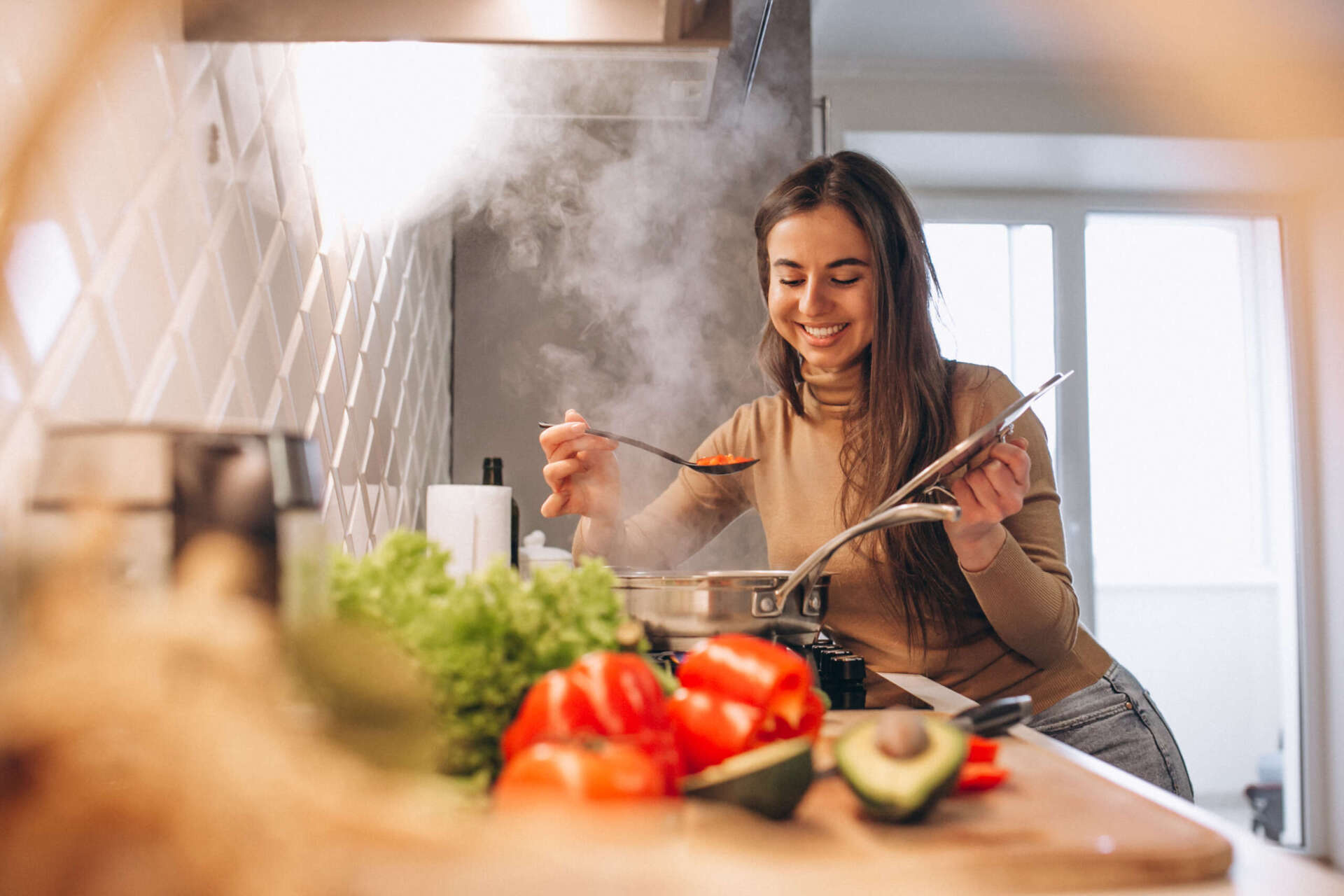 Aktivitäten wie Kochen können einen in den Flow bringen.