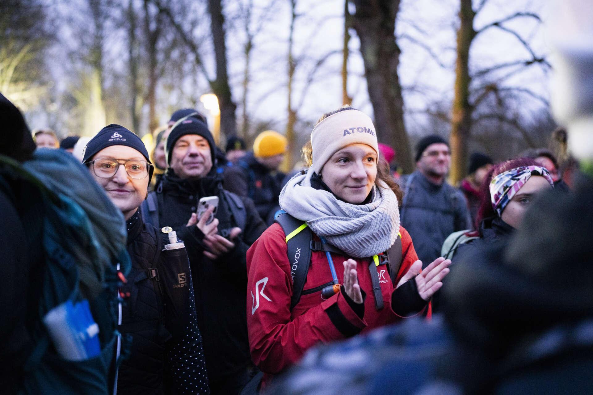 Mammutmarsch bei Kälte: Wandern geht auch bei Minusgraden